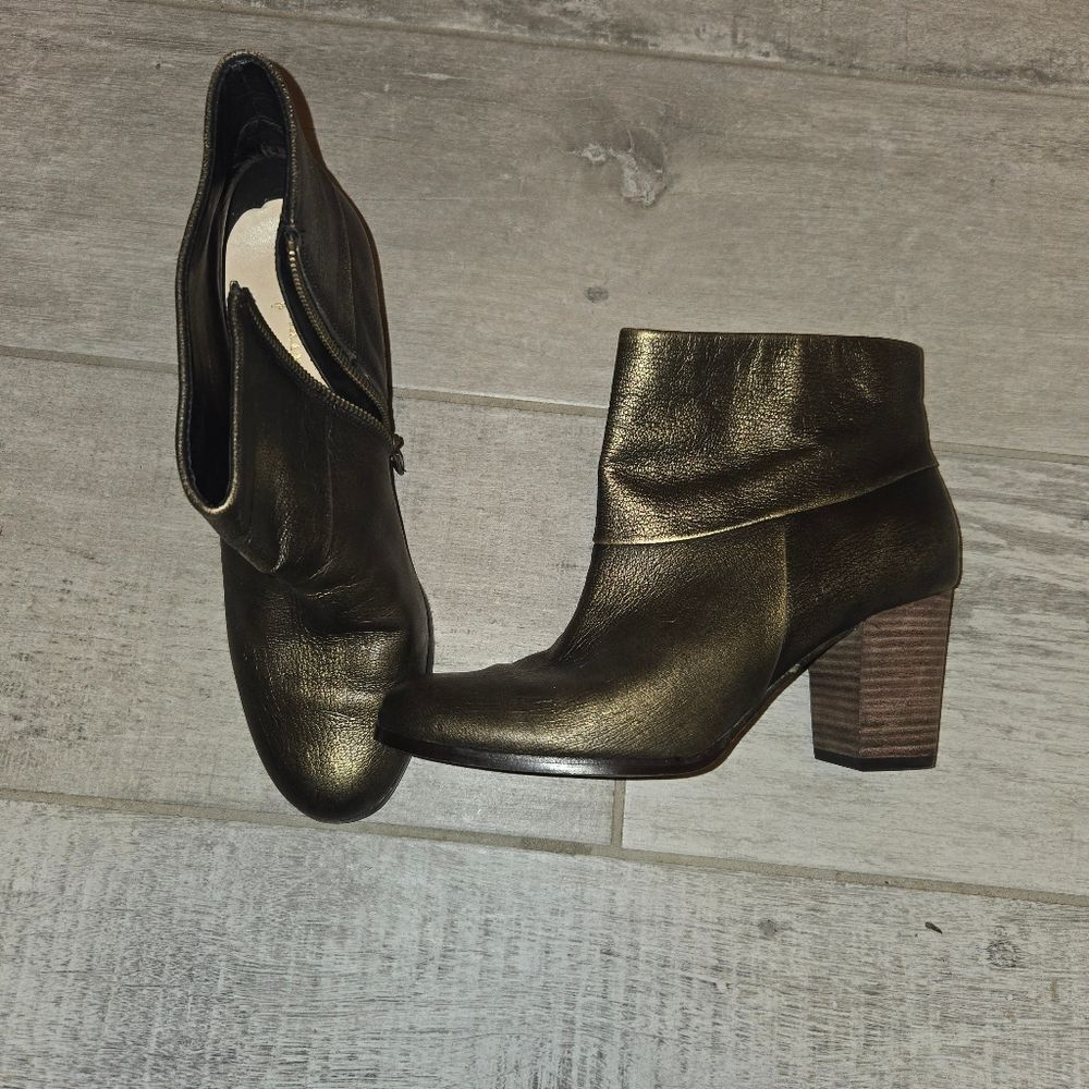 Cole Haan Metallic Ankle Boots
